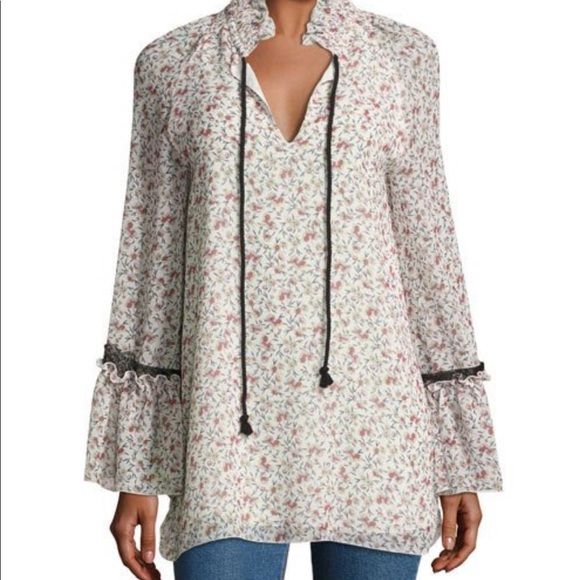 Chloe Tops - • See by Chloe • Floral Chiffon Tunic Blouse XS